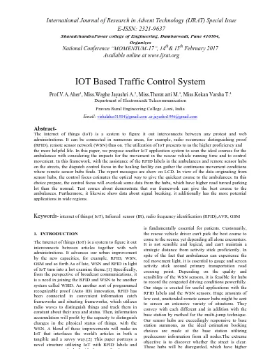 Game Based Data Offloading Scheme For Iot System Traffic Congestion Problems