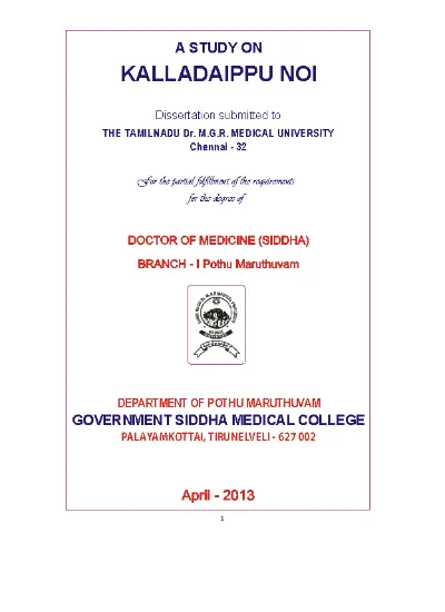 A Clinical Study On Vellai Noi Leucorrhoea With The Evaluation Of Siddha Drug Aghil Kattai Chooranam