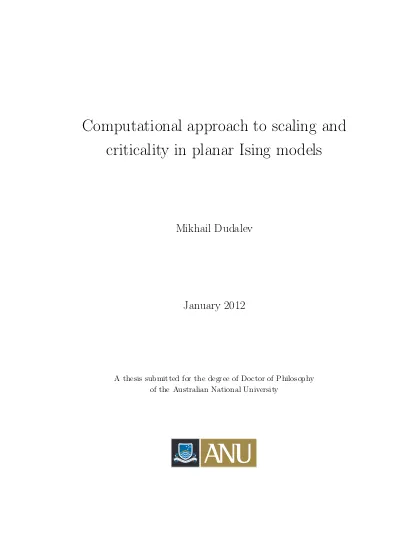 Computational approach to scaling and criticality in planar Ising models