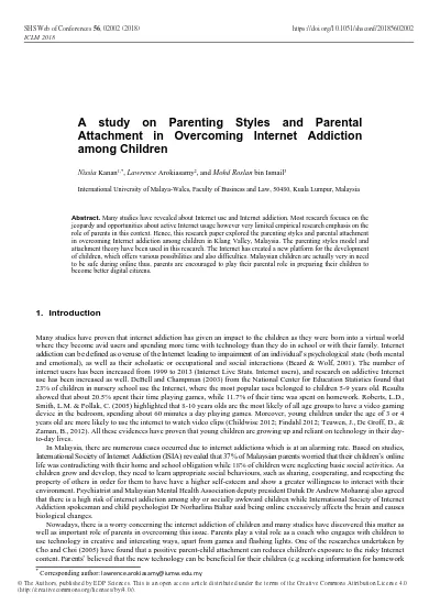 Top PDF A study on Parenting Styles and Parental Attachment in 