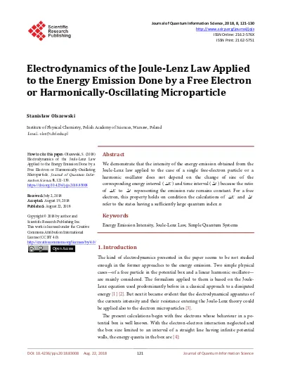 Electrodynamics of the Joule Lenz Law Applied to the Energy Emission Done by a Free Electron or Harmonically Oscillating Microparticle