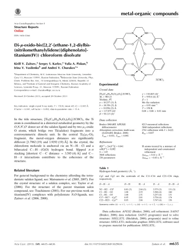 Di M Methoxido M Oxido Bis Triphenylantimony V Methanol Disolvate