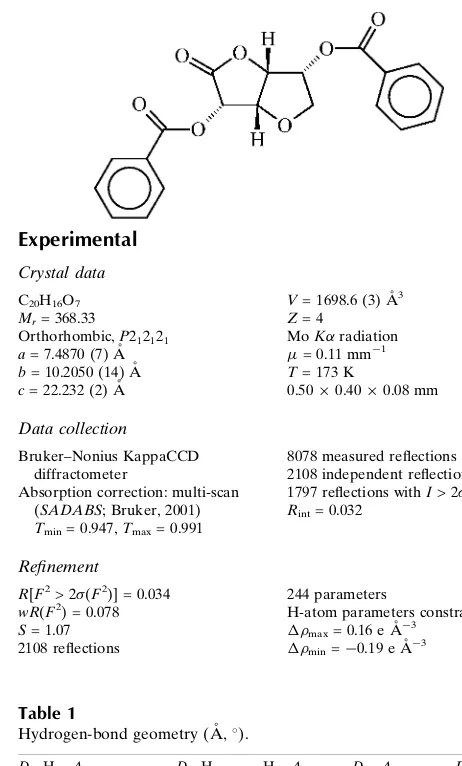 3s 3as 6r 6ar 2 Oxohexahydrofuro 3 2 B Furan 3 6 Diyl Dibenzoate