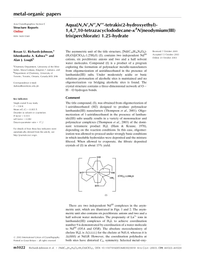 Top Pdf N N Dimethylacetamide Complex Of Aluminium Iii Perchlorate 1library