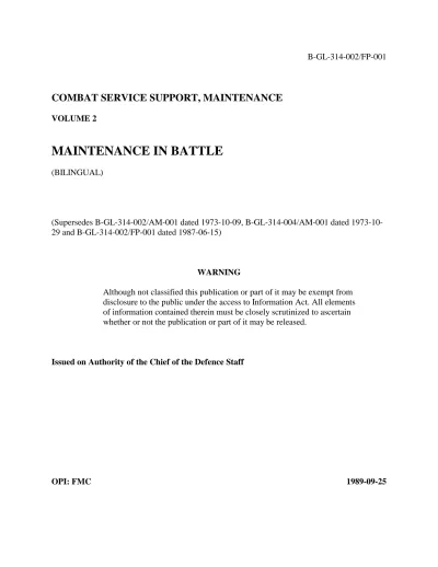 B GL 314 002 Maintenance in Battle (1989) pdf
