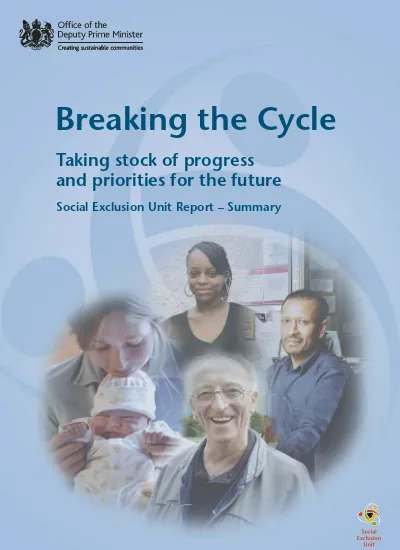 Mental Health And Social Exclusion Social Exclusion Unit Report Summary