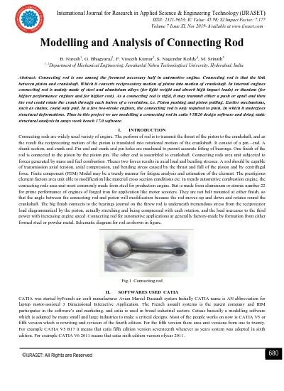 Modelling and Analysis of Connecting Rod