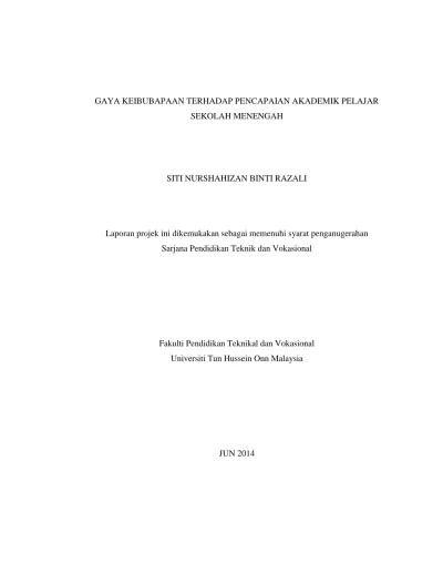 Kesan Pembelajaran Koperatif Terhadap Pencapaian Pendidikan Alam Sekitar Dalam Kalangan Pelajar Sekolah Menengah Rendah