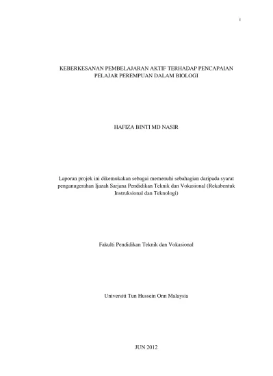 Kesan Pembelajaran Koperatif Terhadap Pencapaian Pendidikan Alam Sekitar Dalam Kalangan Pelajar Sekolah Menengah Rendah