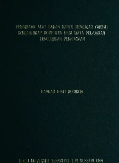 Amalan Penggunaan Bahan Bantu Mengajar Guru Pendidikan Islam Menengah Rendah Negeri Johor