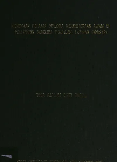 Kajian Keberkesanan Perlaksanaan Program Latihan Industri Diploma Pengurusan Pelancongan Politeknik Johor Bahru