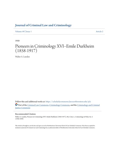 Top Pdf Emile Durkheim 1library