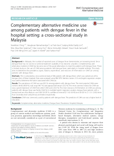 Complementary alternative medicine use among patients with type 2 