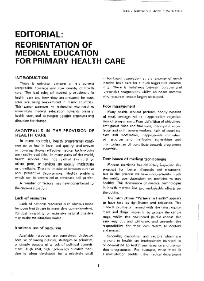 Application Of The Primary Health Care Concept To Tonga