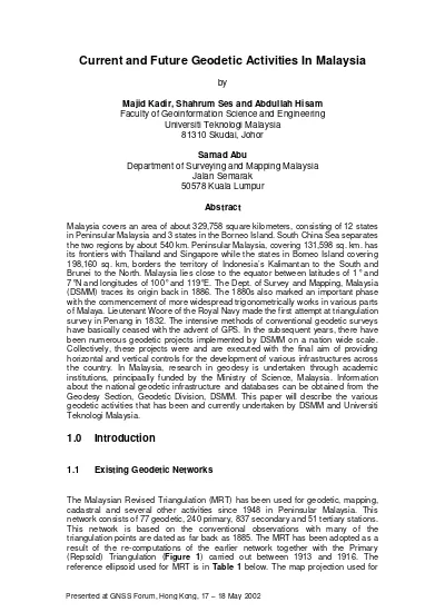 Nota Sug519 Pm Rahman Ashraf Pdf Pdf Surveying Geomatics