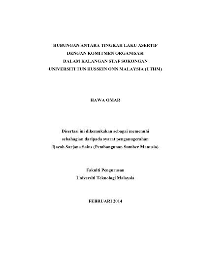 Top Pdf Kesedaran Kepelbagaian Dan Hubungan Dengan Tingkah Laku Dalam Kalangan Staf Sokongan Universiti Teknologi Malaysia Skudai 1library