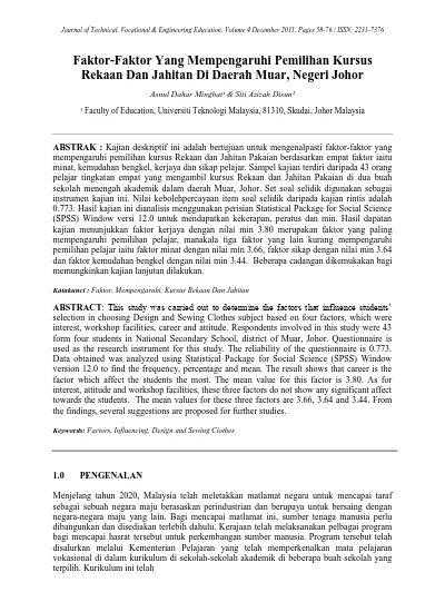 Top Pdf Faktor Faktor Yang Mempengaruhi Prestasi Akademik Disiplin Dan Minat Pelajar Sekolah Menengah Asrama Penuh Di Negeri Pahang 1library