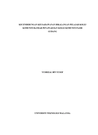 Top PDF Pasir Gudang - 1Library