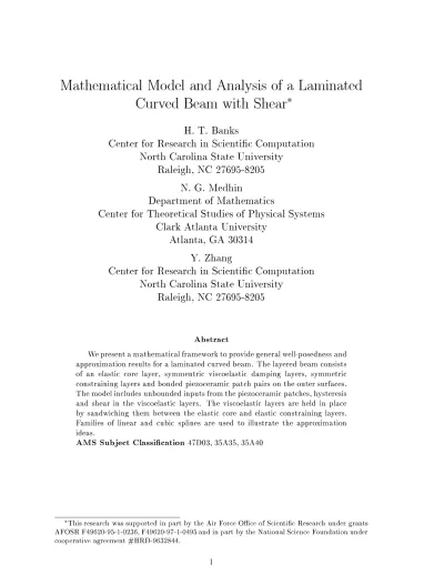 Mathematical Model And Analysis Of A Laminated Beam With Shear