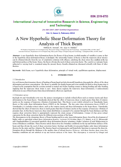 Mathematical Model And Analysis Of A Laminated Beam With Shear