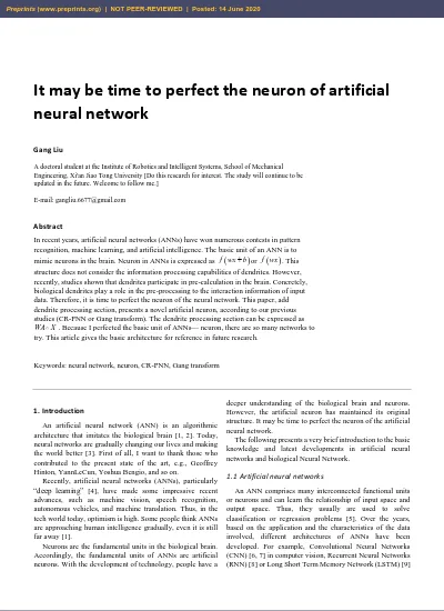 Study Of Artificial Neural Network