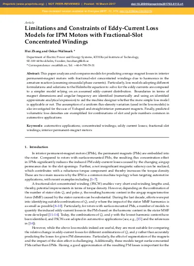 Top Pdf Eddy Current Loss Models 1library