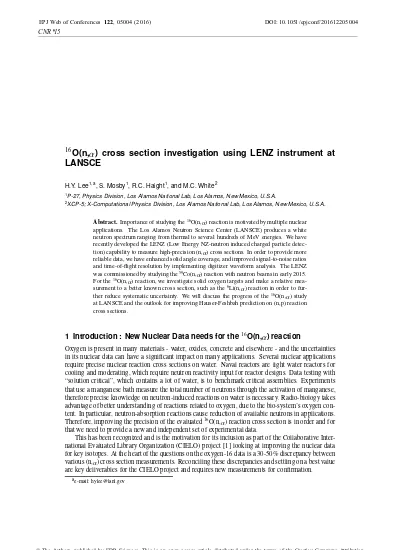 16O(n,α) cross section investigation using LENZ instrument at LANSCE