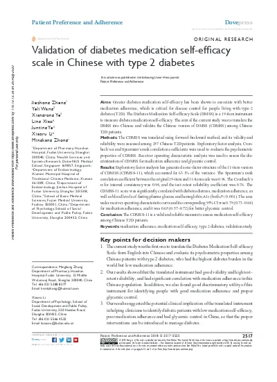 diabetes management self efficacy scale