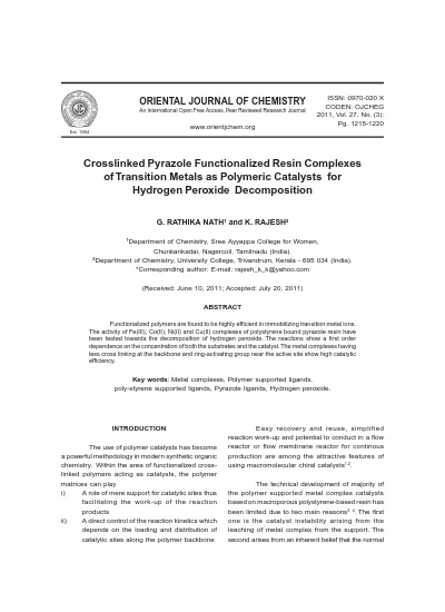 Top Pdf Peroxide Decomposition 1library