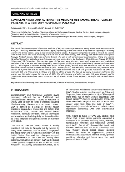 Complementary alternative medicine use among patients with type 2 