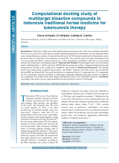 Computational docking study of multitarget bioactive compounds in 