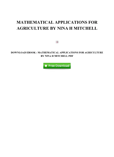 Aplicações matemáticas e de controle na agricultura e horticultura pdf