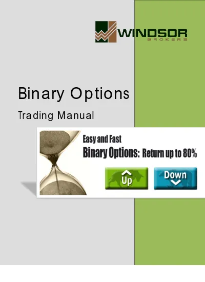 Binary options trading manual usd/try investing basics
