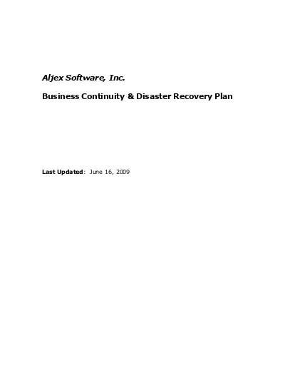 Top Pdf 2015 Business Continuity And Disaster Recovery Plan Dated 1library