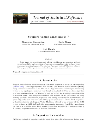 Use Of Support Vector Machines In Extended Named Entity Recognition