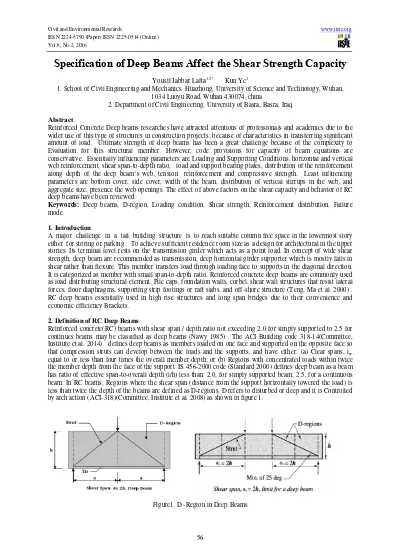 Effects Of Circular Openings In Rc Deep Beams At Top Of Shear Span Near Support