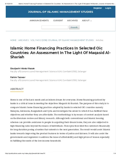 Top Pdf Maqasid Al Shariah In Finance 1library