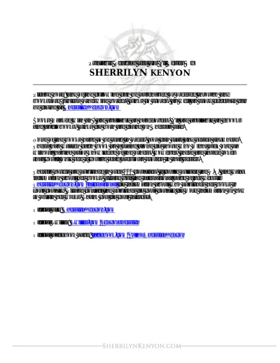 Printable Reading List For All Series Of SHERRILYN KENYON