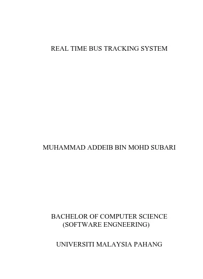 Mybus Tracking System