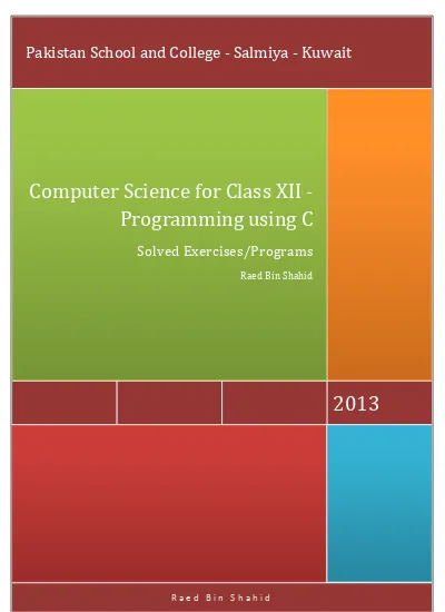 Top Pdf Computer Science For Class Xii Programming Using C Solved Exercises Programs 1library