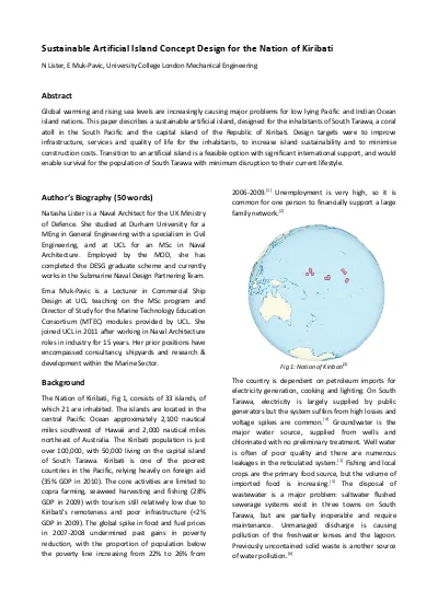 Top PDF Sustainable artificial island concept for the Republic of 