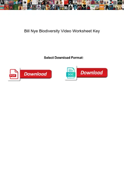 bill nye biodiversity video worksheet answer key